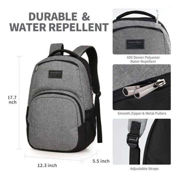 aspensport slim laptop backpack fit 15.6 inch ASPEN: Get the essential protection you need in a compact Targus 15.6" Intellect Essentials Backpack